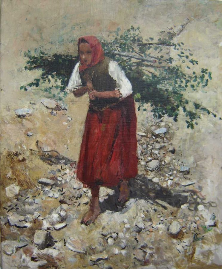 Włodzimierz Tetmajer kobieta z gałeziami — 1