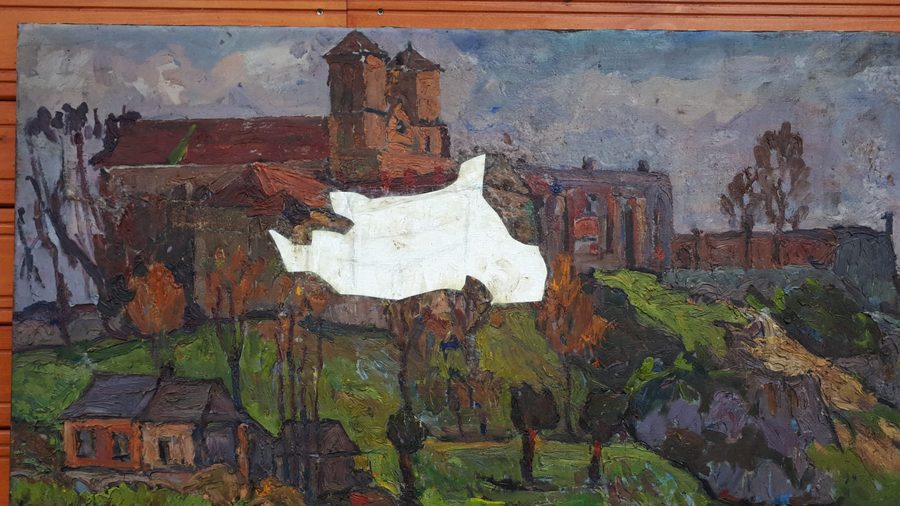Opactwo Benedyktynów w Tyńcu, obraz olejny — 2