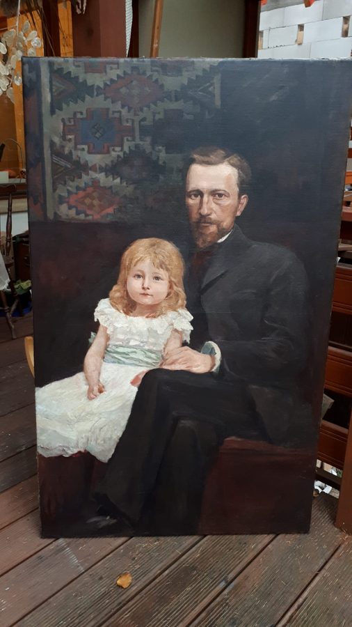 Portret mezczyzny z dziewczynką — 1