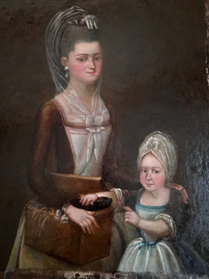 Portret z łąsiczką — 1