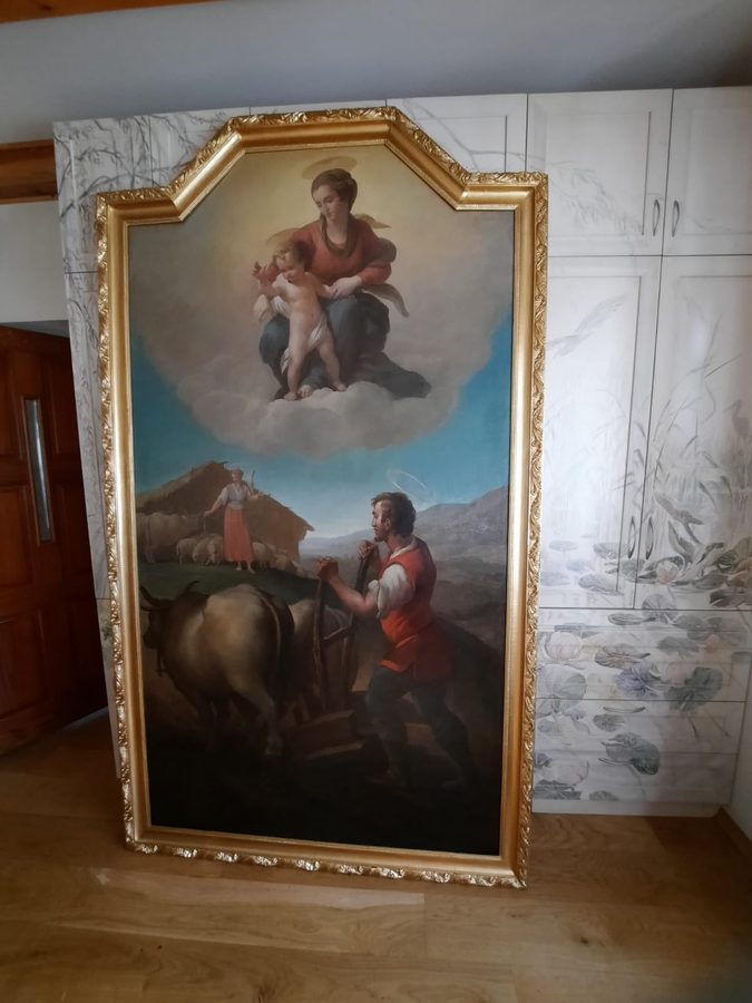 Św. Izydor Oracz, Kościół Świętej Trójcy w Będzinie — 1